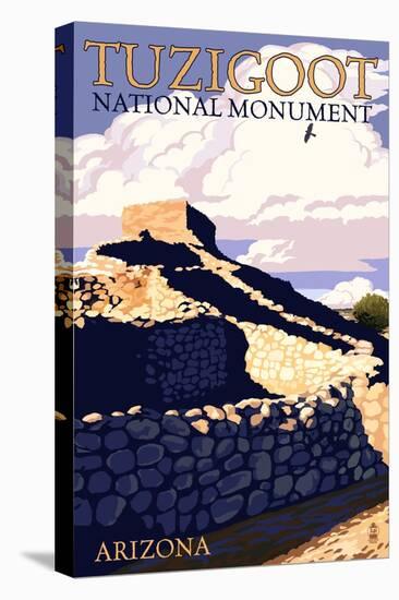 Tuzigoot National Monument - Arizona-Lantern Press-Stretched Canvas