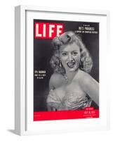 TV actress Dagmar, Virginia Ruth Egnor, July 16, 1951-Alfred Eisenstaedt-Framed Photographic Print