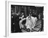TV Actress Sandra White Laughing with Embarrassment Upon Arriving Late at the Academy Awards-Loomis Dean-Framed Premium Photographic Print