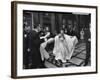 TV Actress Sandra White Laughing with Embarrassment Upon Arriving Late at the Academy Awards-Loomis Dean-Framed Premium Photographic Print