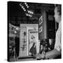 TV Camera Viewfinder on Actress Eva Marie Saint, Set of NBC Studio Drama-Andreas Feininger-Stretched Canvas