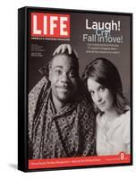 TV Co-stars Tracy Morgan and Tina Fey, September 8, 2006-Cass Bird-Framed Stretched Canvas
