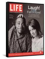 TV Co-stars Tracy Morgan and Tina Fey, September 8, 2006-Cass Bird-Framed Stretched Canvas