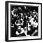 TV Host Dick Clark in Middle of Teenage Dancers on Dance Floor During American Bandstand Show-Paul Schutzer-Framed Premium Photographic Print