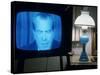 TV Image of Pres. Richard M. Nixon Announcing His Resignation in Speech from the Oval Office-Gjon Mili-Stretched Canvas