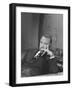 TV Newscaster Walter Cronkite, Preparing for His TV Show-Leonard Mccombe-Framed Premium Photographic Print