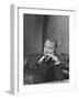 TV Newscaster Walter Cronkite, Preparing for His TV Show-Leonard Mccombe-Framed Premium Photographic Print