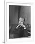 TV Newscaster Walter Cronkite, Preparing for His TV Show-Leonard Mccombe-Framed Premium Photographic Print