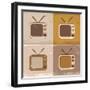 Tv Set Icons-YasnaTen-Framed Art Print