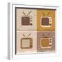 Tv Set Icons-YasnaTen-Framed Art Print