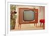 TV Set, Retro-null-Framed Premium Giclee Print