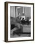 TV Show Host Art Linkletter Doing His TV Show "House Party" at Cbs TV City-Ralph Crane-Framed Premium Photographic Print