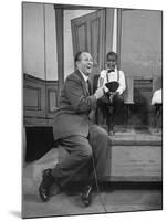 TV Show Host Art Linkletter Doing His TV Show "House Party" at Cbs TV City-Ralph Crane-Mounted Premium Photographic Print