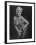 TV Stripper Barbara Nichols in the Play "The Untouchables"-J^ R^ Eyerman-Framed Premium Photographic Print