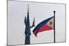 Tv Tower and National Flag, Manila, Philippines-Keren Su-Mounted Photographic Print