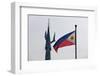 Tv Tower and National Flag, Manila, Philippines-Keren Su-Framed Photographic Print