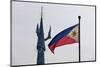 Tv Tower and National Flag, Manila, Philippines-Keren Su-Mounted Photographic Print