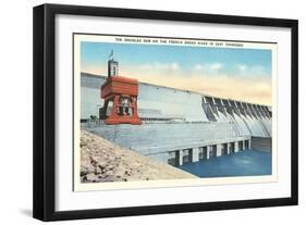 TVA Douglas Dam-null-Framed Premium Giclee Print