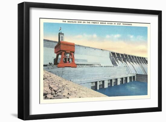 TVA Douglas Dam-null-Framed Art Print