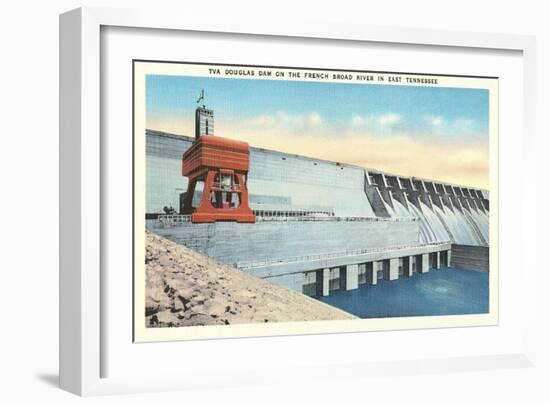 TVA Douglas Dam-null-Framed Art Print