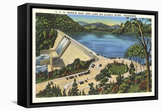 TVA Norris Dam, Tennessee-null-Framed Stretched Canvas