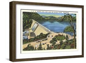 TVA Norris Dam, Tennessee-null-Framed Art Print