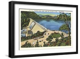 TVA Norris Dam, Tennessee-null-Framed Art Print