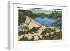 TVA Norris Dam, Tennessee-null-Framed Art Print