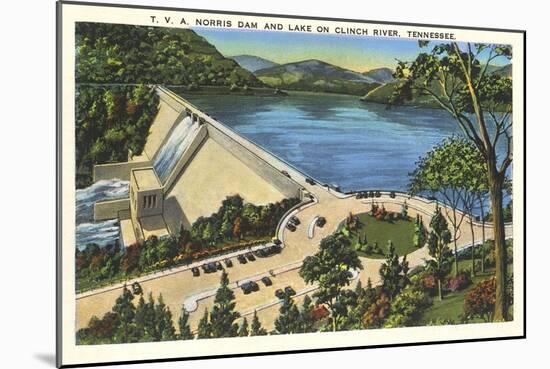 TVA Norris Dam, Tennessee-null-Mounted Art Print