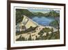 TVA Norris Dam, Tennessee-null-Framed Premium Giclee Print