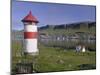 Tvoroyri Village and Lighthouse, Suduroy, Suduroy Island, Faroe Islands, Denmark, Europe-Patrick Dieudonne-Mounted Photographic Print