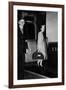 Twa Air Stewardess Boarding a Train-null-Framed Photographic Print