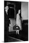 Twa Air Stewardess Boarding a Train-null-Mounted Photographic Print