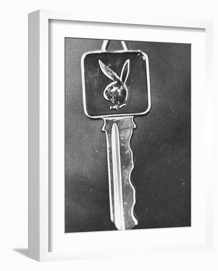 Twa Exec. Barry Wiksten's Key to the Playboy Club-null-Framed Photographic Print