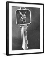 Twa Exec. Barry Wiksten's Key to the Playboy Club-null-Framed Photographic Print