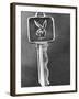 Twa Exec. Barry Wiksten's Key to the Playboy Club-null-Framed Photographic Print