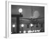 Twa Plane Landing at O'Hare Airport-null-Framed Photographic Print