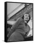 Twa Stewardess Jean Herman at Shannon Airport-Nat Farbman-Framed Stretched Canvas