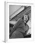 Twa Stewardess Jean Herman at Shannon Airport-Nat Farbman-Framed Premium Photographic Print