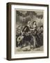 Twas Merry in the Hall!-Sir John Gilbert-Framed Giclee Print