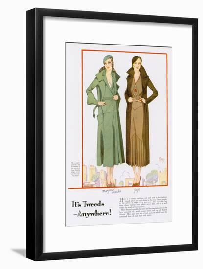 Tweed Fashions for 1932-null-Framed Art Print