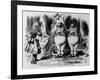 Tweedledum and Tweedledee, Illustration from "Through the Looking Glass," by Lewis Carroll, 1872-John Tenniel-Framed Giclee Print