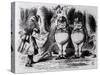 Tweedledum and Tweedledee, Illustration from "Through the Looking Glass," by Lewis Carroll, 1872-John Tenniel-Stretched Canvas