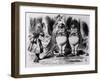 Tweedledum and Tweedledee, Illustration from "Through the Looking Glass," by Lewis Carroll, 1872-John Tenniel-Framed Giclee Print