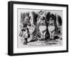 Tweedledum and Tweedledee, Illustration from "Through the Looking Glass," by Lewis Carroll, 1872-John Tenniel-Framed Giclee Print