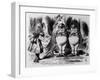 Tweedledum and Tweedledee, Illustration from "Through the Looking Glass," by Lewis Carroll, 1872-John Tenniel-Framed Giclee Print