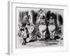 Tweedledum and Tweedledee, Illustration from "Through the Looking Glass," by Lewis Carroll, 1872-John Tenniel-Framed Giclee Print