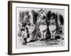 Tweedledum and Tweedledee, Illustration from "Through the Looking Glass," by Lewis Carroll, 1872-John Tenniel-Framed Giclee Print