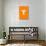 Tweet Me Baby All Day Long Orange Poster-NaxArt-Stretched Canvas displayed on a wall