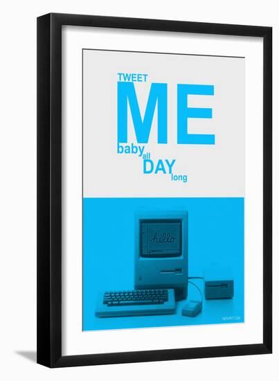 Tweet Me Baby All Day Long-NaxArt-Framed Art Print